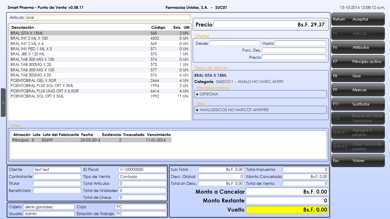 Smart Pharma - Item search Results