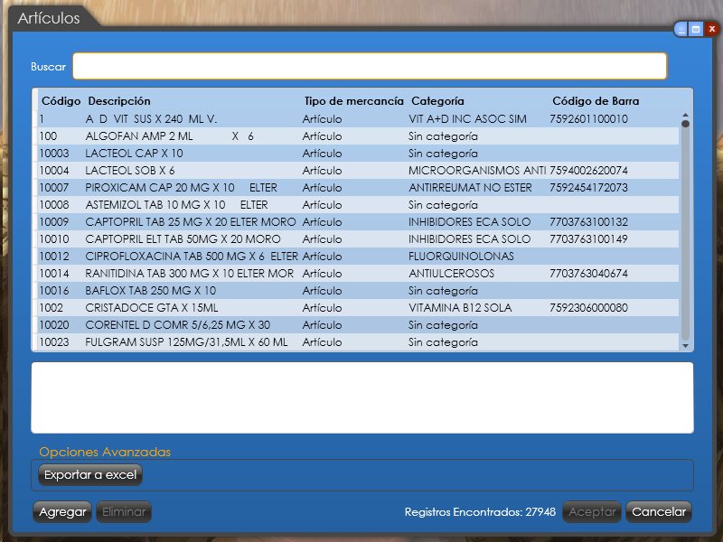 Smart Pharma - Generic List of Records