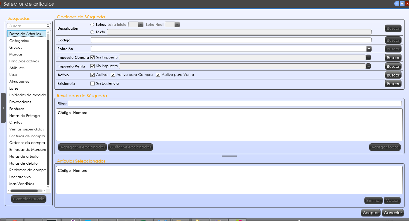 Smart Pharma - Generic Item Selector